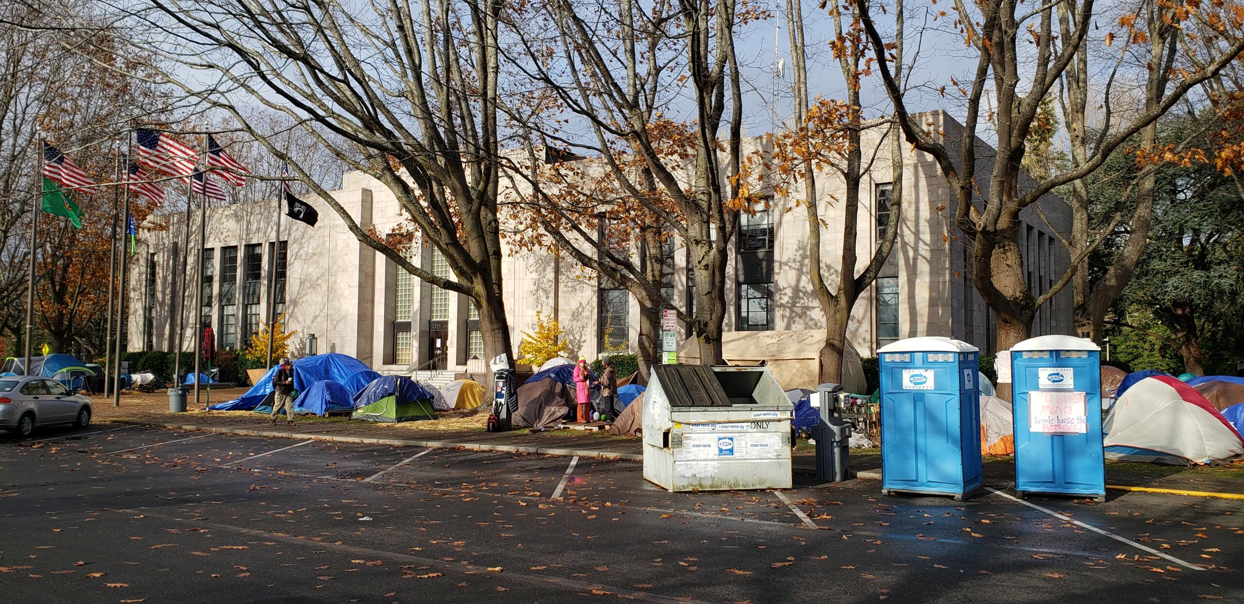 1272020 An update on the city hall homeless encampment... 790 KGMI
