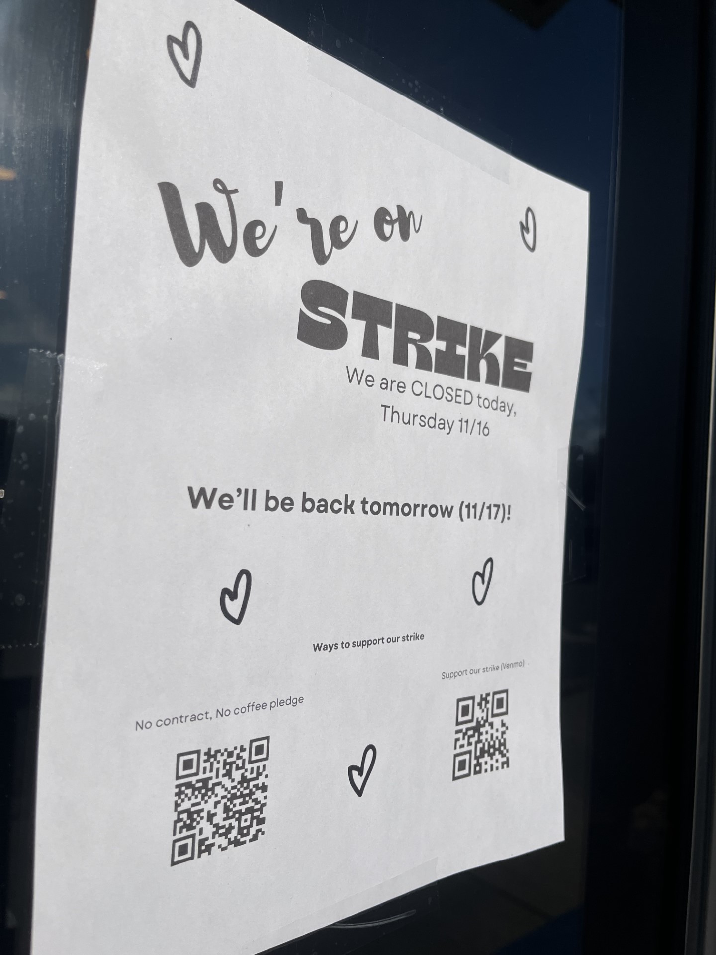 Local Starbucks stores join nationwide strike on Red Cup Day - Vimarsana News