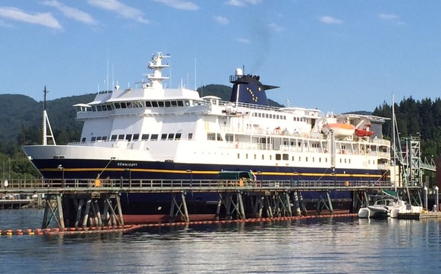 Alaska ferry being repaired in Bellingham