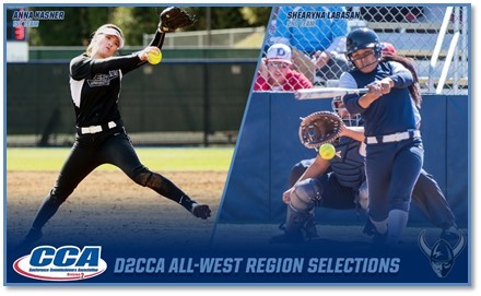 Kasner and Labasan named to D2CCA softball West Region team