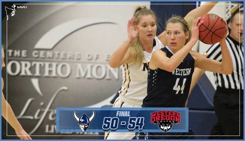 WWU edged 54-50 at Western Oregon