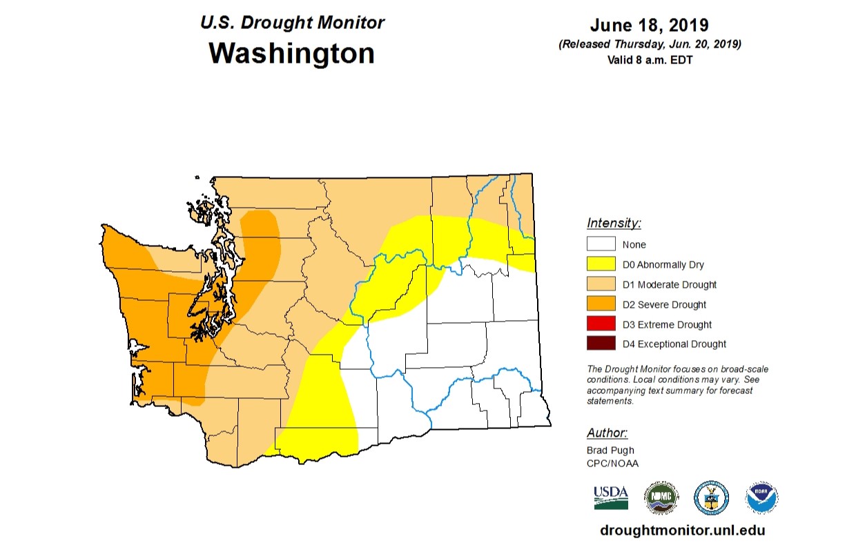 Drought conditions spread across Washington