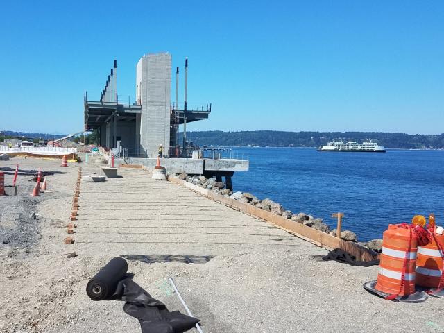 New Mukilteo Ferry Terminal (looking west)