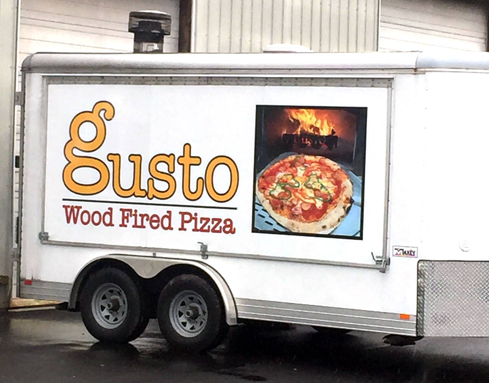 Gusto Wood Fired Pizza trailer found in Tacoma