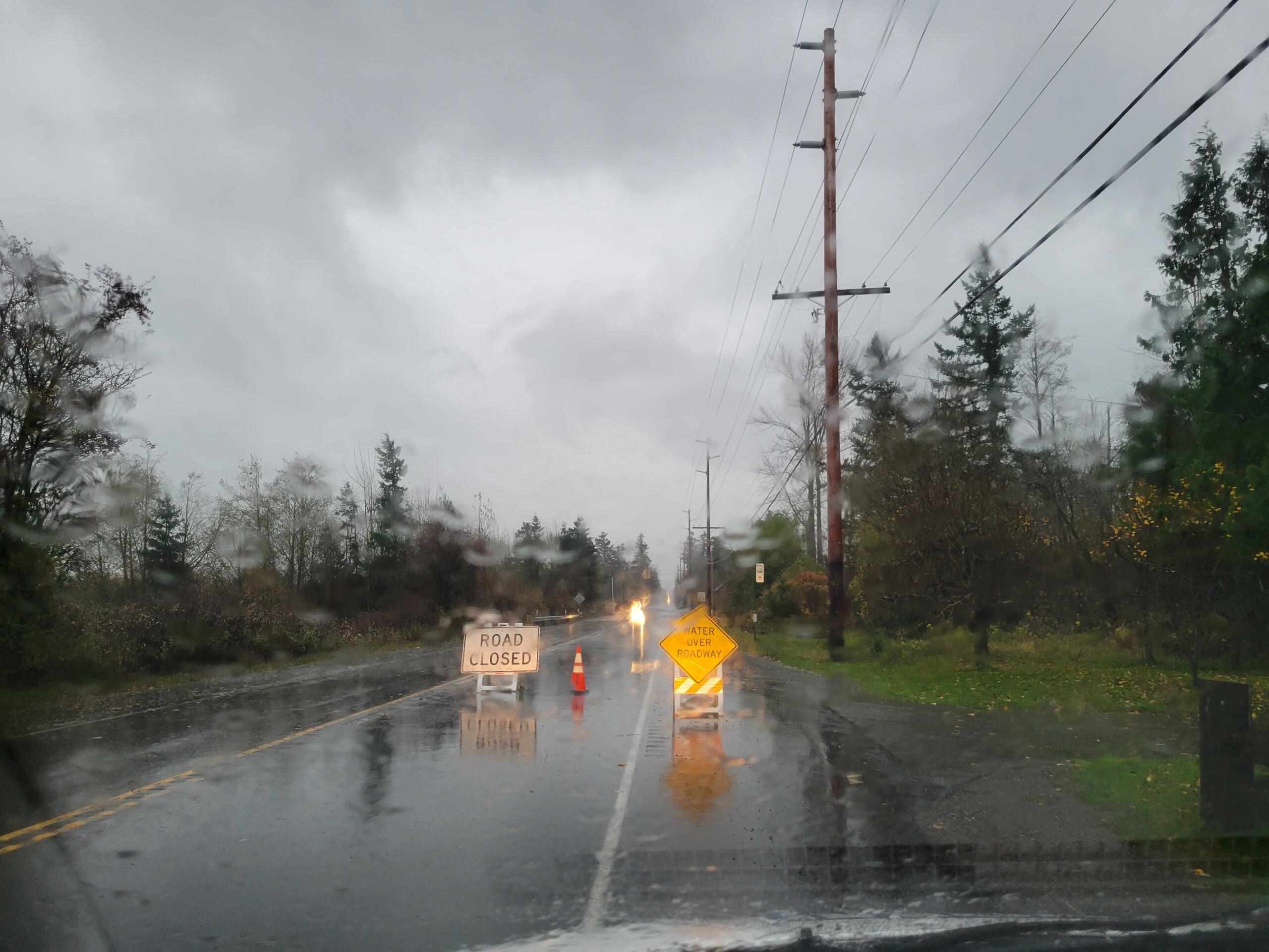 Latest road closure list for Whatcom County