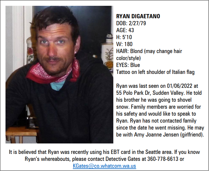 Search For Missing Sudden Valley Man Continues Search For Missing Sudden Valley Man Continues