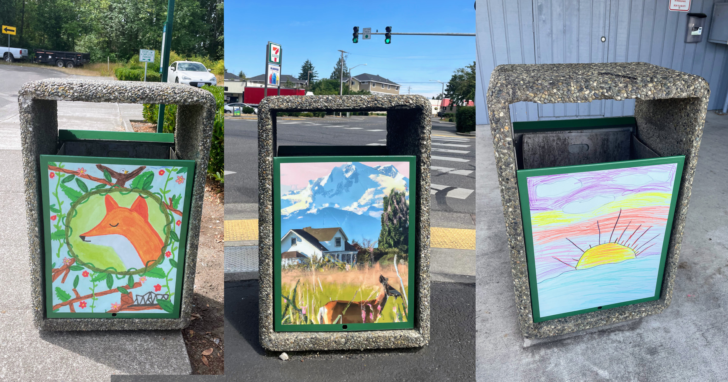 Youth art installed throughout downtown Ferndale
