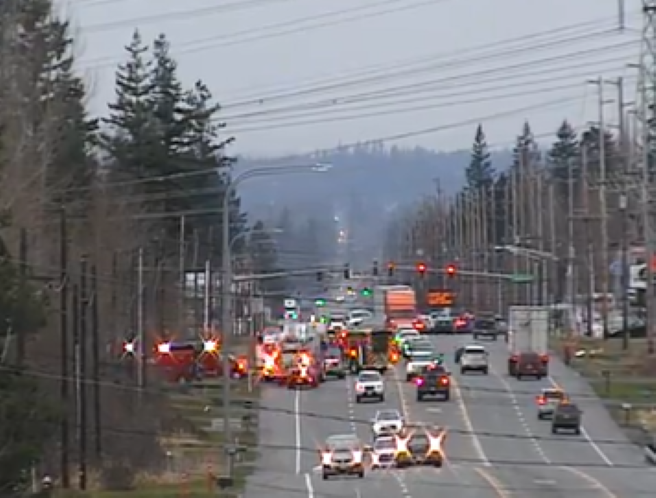Suspected DUI crash blocks Guide north of Bellingham